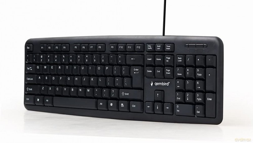 Klawiatura standardowa USB Cyrylica KB-U-103-RU czarna
