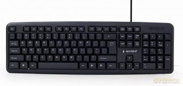 Klawiatura standardowa USB Cyrylica KB-U-103-RU czarna