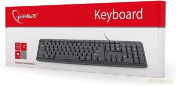 Klawiatura standardowa USB Cyrylica KB-U-103-RU czarna