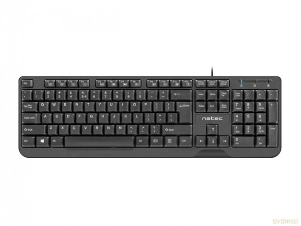 Klawiatura Trout Slim 1.8m czarna USB