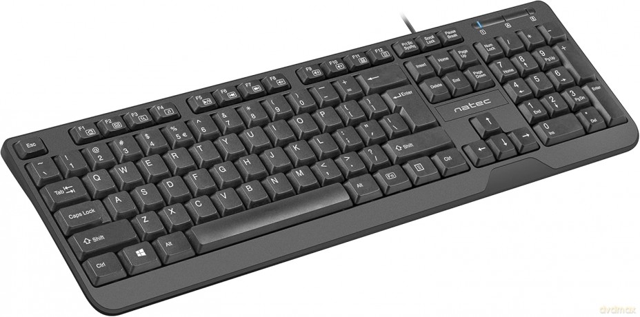 Klawiatura Trout Slim 1.8m czarna USB