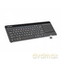 Klawiatura Turbot Slim 2.4GHz Touchpad, X-Scissors
