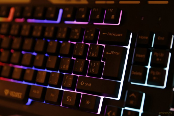 Klawiatura YKB 3200 Shadow metalowa, podświetlenie LED