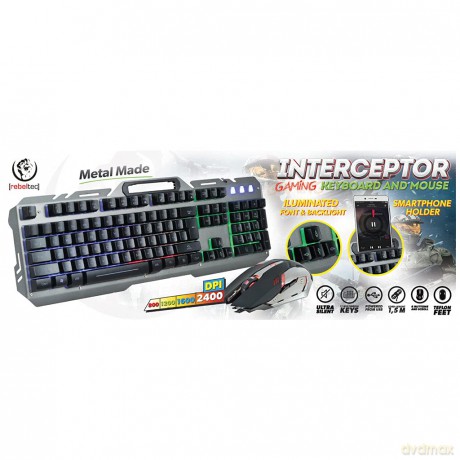 Klawiatura+mysz INTERCEPTOR GAME
