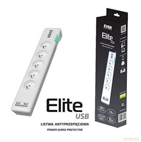Listwa antyprzepięciowa ELITE USB 1.5m T/LZ11-ELI015/0000
