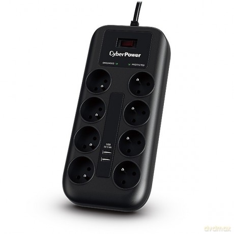 Listwa przepięciowa P0820SUF0-FR 8xFR/2xUSB