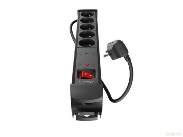Listwa zasilająca 1,5m 5x230V SP1-05E-0150-BK
