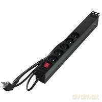 Listwa zasilająca 19" 5xCEE 7/5 wtyk CEE 7/7