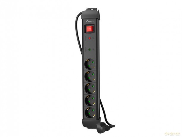 Listwa zasilająca 3.0m 5x230 SC SP1-05F-0300-BK