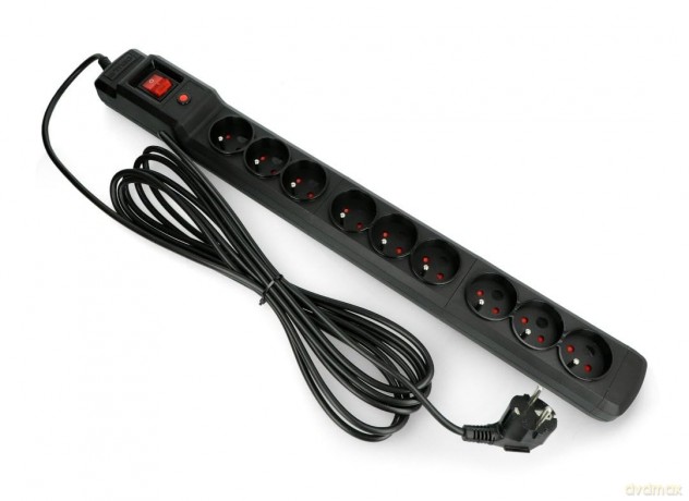 Listwa zasilająca 5m multi M9 czarna M9/50/CZ