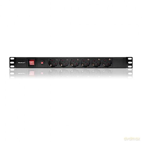 Listwa zasilająca CB do szafy RACK | 19cali | 1U | 16A | PDU | 6xSCHUKO | 2m