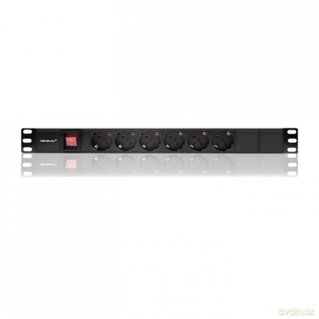 Listwa zasilająca do szafy RACK 1U | 16A | PDU | 6xSCHUKO | 2m