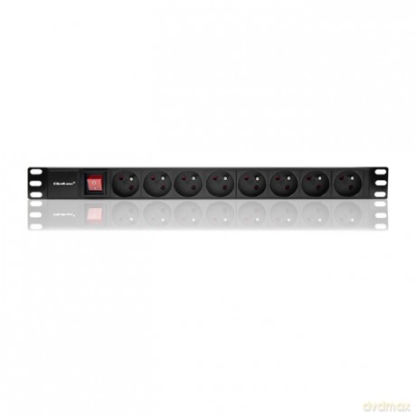 Listwa zasilająca do szafy RACK 1U | 16A | PDU | 8xFRENCH | 2m