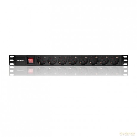 Listwa zasilająca do szafy RACK 1U | 16A | PDU | 8xSCHUKO | 2m