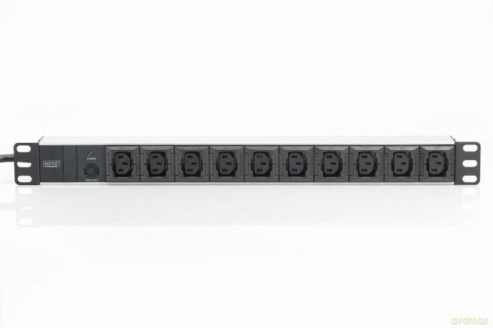 Listwa zasilająca PDU 19 cali RACK 10xC13, 2m 1xC14, 10A aluminiowa
