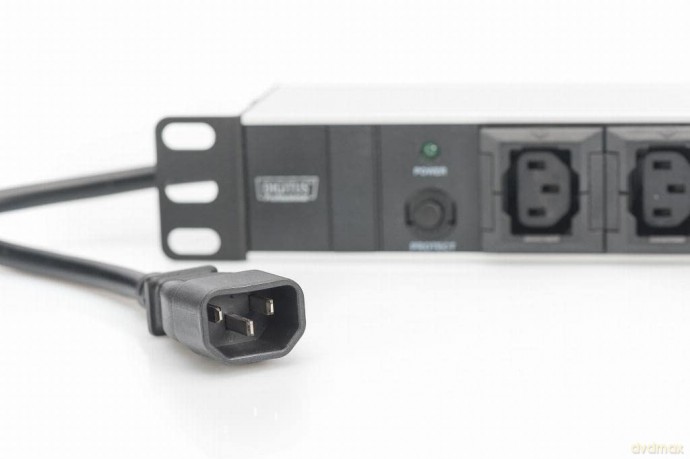 Listwa zasilająca PDU 19 cali RACK 10xC13, 2m 1xC14, 10A aluminiowa