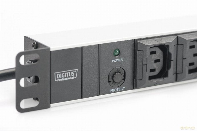 Listwa zasilająca PDU 19 cali RACK 10xC13, 2m 1xC14, 10A aluminiowa