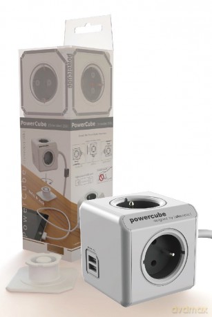Listwa zasilająca PowerCube Extended USB 3m 2404/FREUPC Szara
