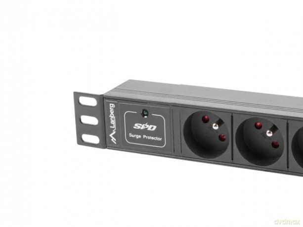 Listwa zasilająca Rack PDU 10 cali 1U 3x Schuko 2m 10A czarna C14
