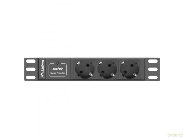 Listwa zasilająca Rack PDU 10 cali 1U 3x Schuko 2m 16A czarna