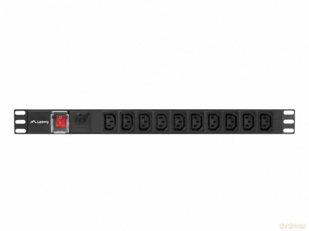 Listwa zasilająca Rack PDU 19 cali 1U 10A 10X IEC C13 2m C14 czarna