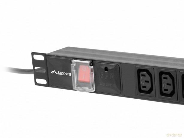 Listwa zasilająca Rack PDU 19 cali 1U 10A 10X IEC C13 2m C14 czarna