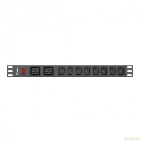 Listwa zasilająca Rack PDU 19 cali 1U 16A 2X C19 8X IEC C13 czarny C20