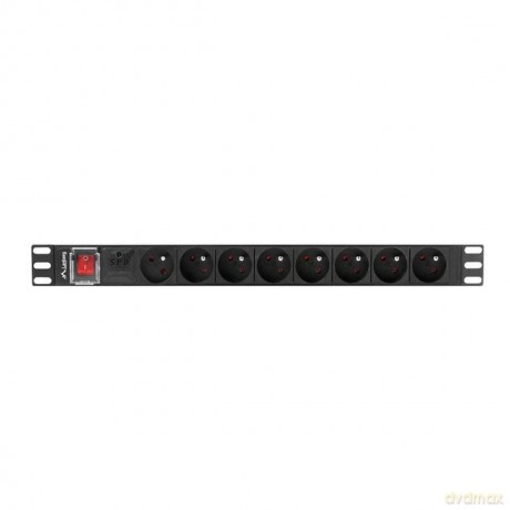 Listwa zasilająca rack PDU 19 cali 1U 16A 6X 230V PL 2m czarna