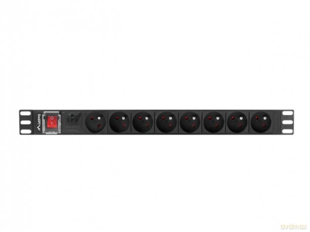 Listwa zasilająca rack PDU 19 cali 1U 16A 8X 230V PL 2 czarna