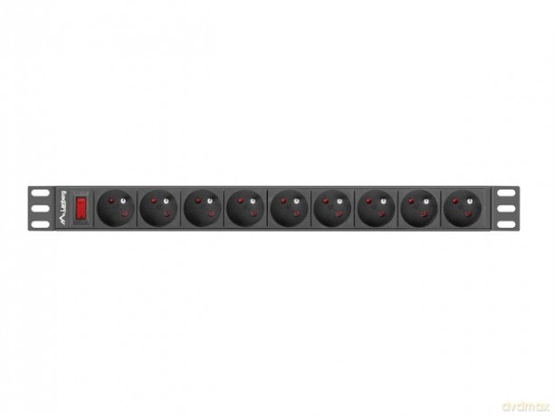 Listwa zasilająca rack PDU 19 cali 1U 16A 9X 230V PL 3m czarny