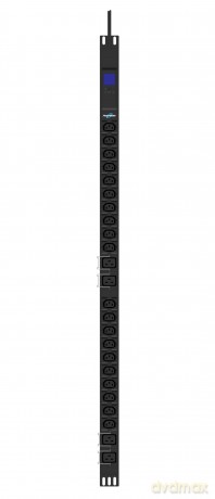 Listwa zasilająca rack pdu 19" 16a 20x iec c13 4 x iec c19 3m IEC 309 miernik pionowa