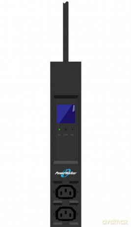 Listwa zasilająca rack pdu 19" 16a 20x iec c13 4 x iec c19 3m IEC C20 miernik pionowa