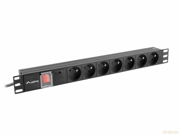 Listwa zasilająca Rack PDU 19" 1U 10A 7X 230V PL 2m czarna C14