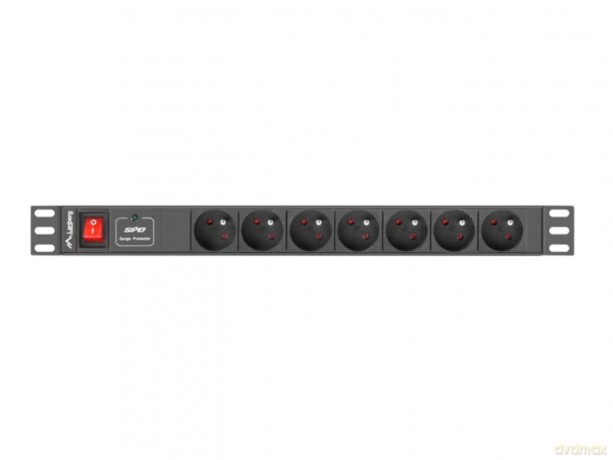 Listwa zasilająca Rack PDU 19" 1U 10A 7X 230V PL 2m czarna C14