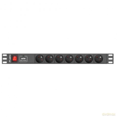 Listwa zasilająca Rack PDU 19" 1U 16A 7X 230V PL 2m czarna