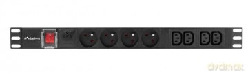 Listwa zasilająca Rack PDU 1U 10A 4X 230V PL 4X IEC C13 2m C14 czarna