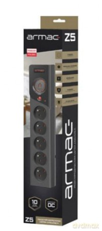 Listwa zasilająca Z5 3m 5x230V 10A Z5/30/CZ czarna