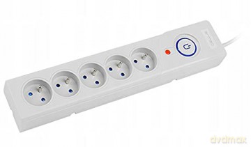 Listwa zasilająca Z5 3m 5x230V 10A Z5/30/SZ szara