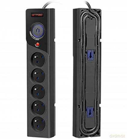 Listwa zasilająca Z5 5m 5x230V 10A Z5/50/CZ czarna