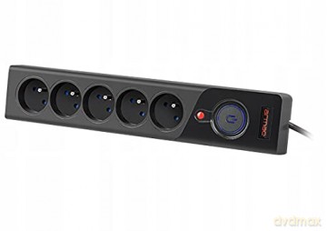 Listwa zasilająca Z5 5m 5x230V 10A Z5/50/CZ czarna