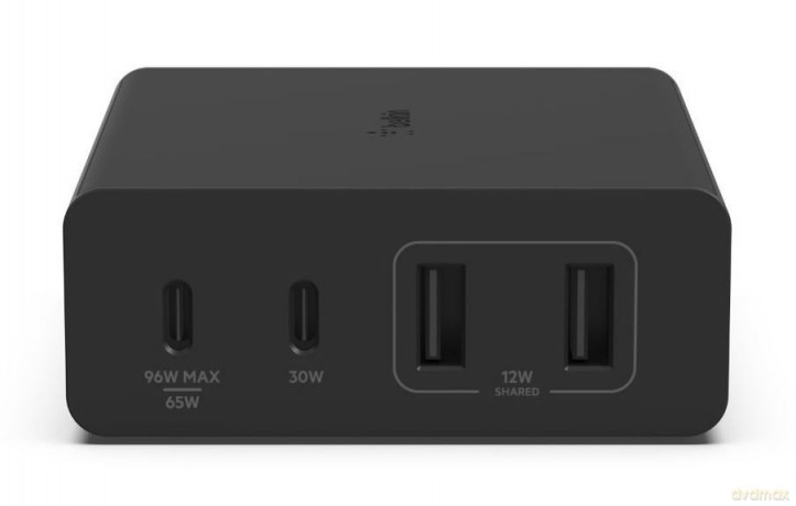 Ładowarka 108W 4-porty GaN 2xUSB- A 2xUSB-C czarna