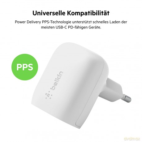 Ładowarka 20W USB-C PPS + kabel 1m USB-C/LTG biały