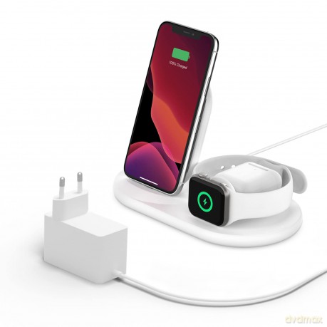 Ładowarka 3in1 Wireless Charging pad biała