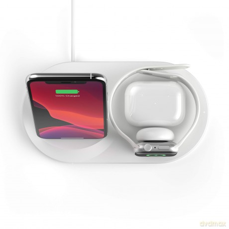 Ładowarka 3in1 Wireless Charging pad biała