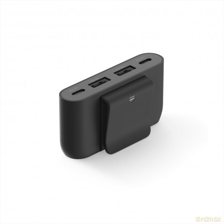 Ładowarka 4-portowa 2x USB-C 2xA do 30W czarna