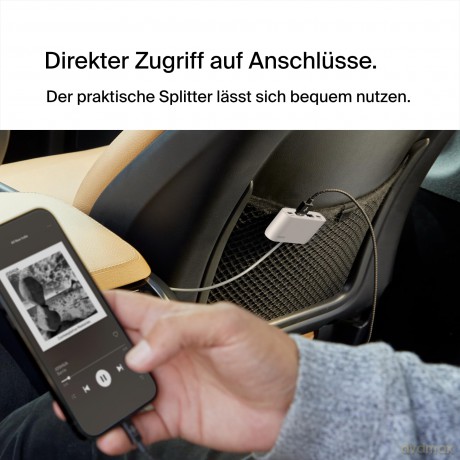 Ładowarka 4-portowa 2xUSB-C, 2xUSB-A 30W, biała