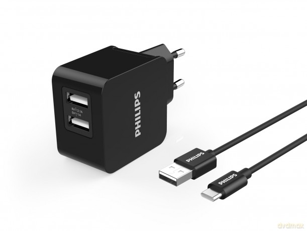 Ładowarka 5V/3.1A 15.5W USB Type C (z kablem USB Type C)