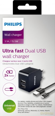 Ładowarka 5V/3.1A 15.5W USB Type C (z kablem USB Type C)
