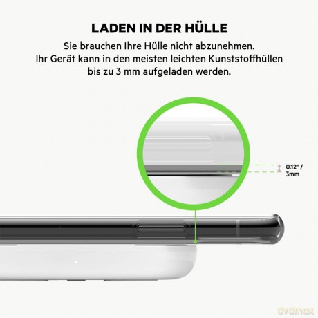 Ładowarka bezprzewodowa 15W (no AC) biała