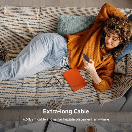 Ładowarka bezprzewodowa 15W bez zasilacza + kabel 2m, niebieska